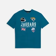 Koszulki męskie - New Era NFL Games Collegiate koszulka oversize Jacksonville Jaguars TTW turkusowy - miniaturka - grafika 1