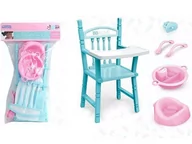 Akcesoria dla lalek - ADAR Krzesełko do karmienia dla lalki worek 519039 - miniaturka - grafika 1