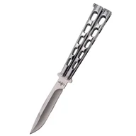 Noże - Nóż składany motylek Third Balisong Silver Stainless Steel, Satin (K2919B) - miniaturka - grafika 1
