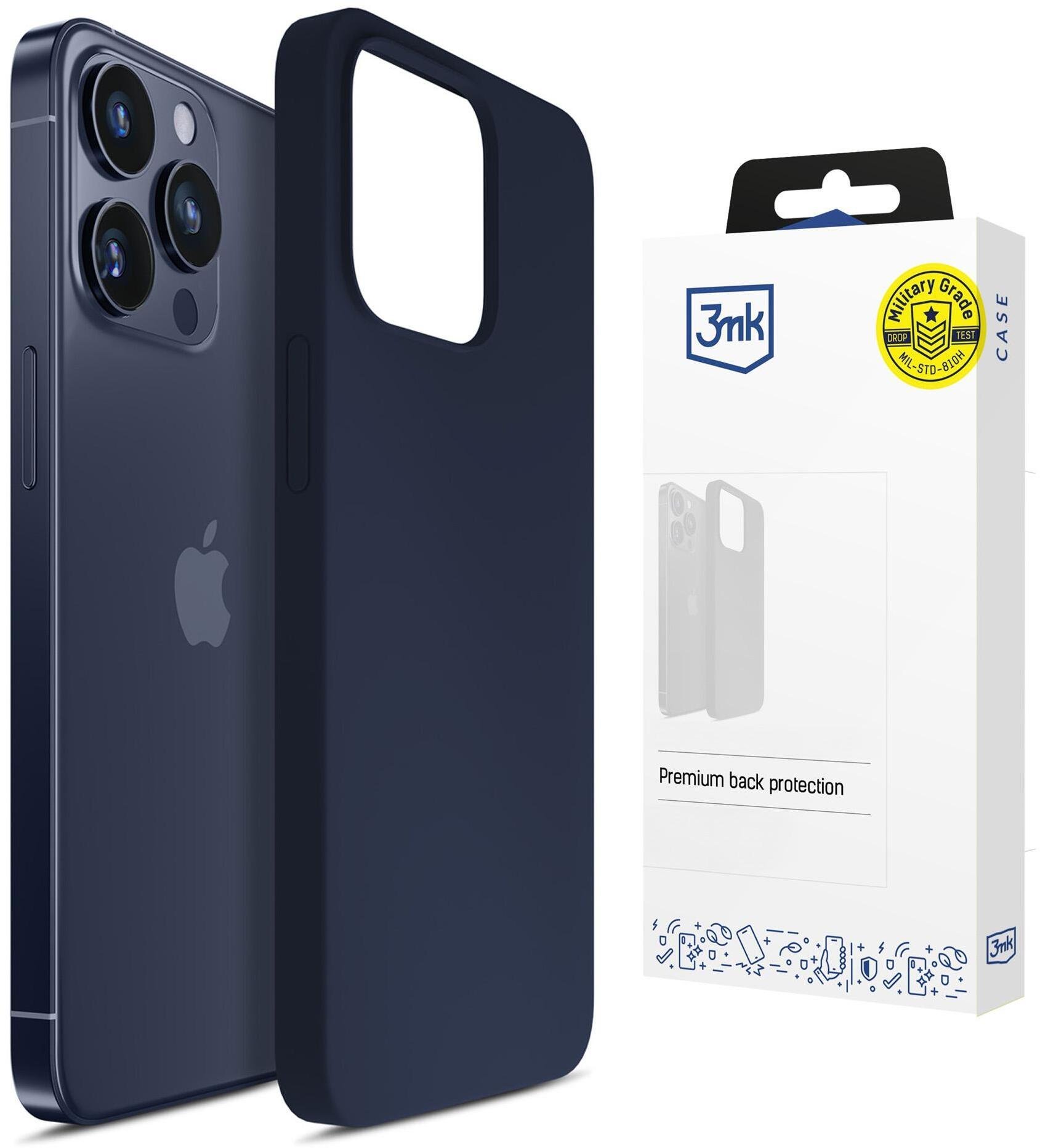 3MK Apple iPhone 15 Pro - 3mk Hardy Mellow Case Dark Blue