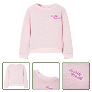 Bluza dziecięca - jasnoliliowa - 116 - Bluza Dla Dziecka - Bluzy dla dziewczynek - miniaturka - grafika 1