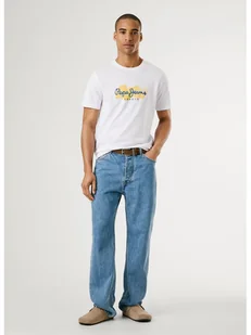 Pepe Jeans Koszulka w kolorze białym - Koszulki męskie - miniaturka - grafika 1