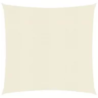 Parasole ogrodowe - vidaXL Żagiel przeciwsłoneczny, 160 g/m, kremowy, 3x3 m, HDPE vidaXL - miniaturka - grafika 1