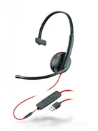 Słuchawki - HP Poly Blackwire 3315 Mono USB-A 80S06AA - miniaturka - grafika 1
