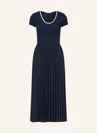 Sukienki - Tommy Hilfiger Sukienka Z Mieszanki Materiałów Z Plisami blau - miniaturka - grafika 1