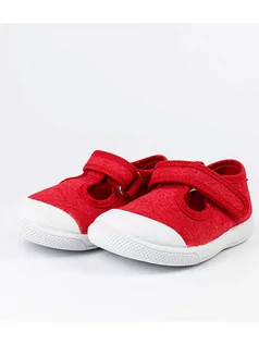 Buciki dla niemowląt - KAVAT Kapcie w kolorze czerwonym - grafika 1