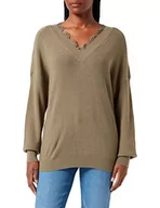 Swetry damskie - Desires Damski sweter koronkowy DITA, Zielony syrenki, XS - miniaturka - grafika 1