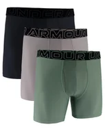 Majtki męskie - Bokserki męskie Under Armour Perf Tech 6in 3Pack Grey M - miniaturka - grafika 1