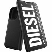 Etui i futerały do telefonów - Diesel Etui Booklet Case Core FW22 do iPhone 14 Pro czarne - miniaturka - grafika 1