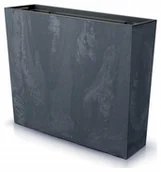Donice - Prosperplast Skrzynka balkonowa stojąca Urbi 39,5x18x49,8 cm betonowa antracytowa - miniaturka - grafika 1