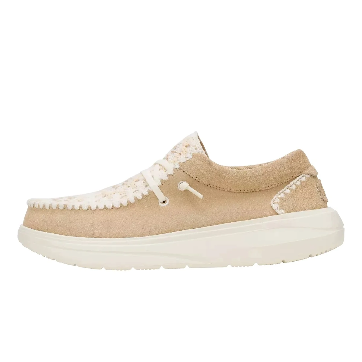 HeyDude Damskie Buty Mokasyny Wsuwane Wendy Comf Suede Crochet 40