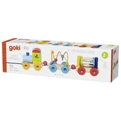 Gryzaki dla dzieci - Pociąg Rio z klockami labiryntem i grzechotką - miniaturka - grafika 1