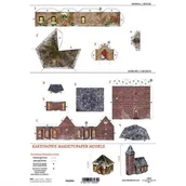 Druki akcydensowe - Kartonowa makieta - domek i kościółek - miniaturka - grafika 1