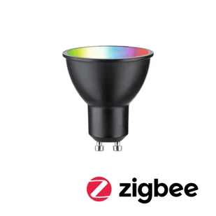 Paulmann LED GU10 4,8W 350lm ZigBee RGBW czarna - Żarówki LED - miniaturka - grafika 2