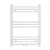 Grzejniki łazienkowe - GRZEJNIK ŁAZIENKOWY KALORYFER NOWOCZESNY DRABINKOWY BIAŁY 70x50 cm RAVEN - miniaturka - grafika 1