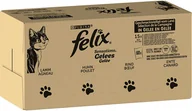 Mokra karma dla kotów - Zestaw Felix Sensations, 120 x 85 g - Mięsna różnorodność - miniaturka - grafika 1