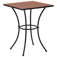 Stoły ogrodowe - vidaXL Mozaikowy stolik bistro, terakota, 60 cm, ceramiczny - miniaturka - grafika 1