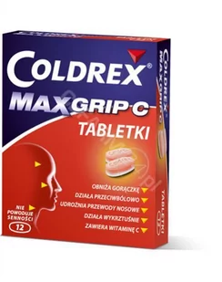 GlaxoSmithKline Coldrex MaxGrip + vit C 12 szt. - Przeziębienie i grypa - miniaturka - grafika 1