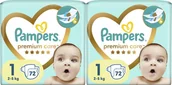 Pieluchy - Pampers Premium Care 1, 2-5 kg, 72 szt. x2 - miniaturka - grafika 1