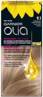Garnier Olia Farba do włosów nr 9.1 Popielaty Jasny Blond - Farby do włosów i szampony koloryzujące - miniaturka - grafika 1