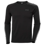 Koszulki sportowe męskie - Męska koszulka Helly Hansen Lifa Active Stripe Crew Rozmiar: M / Kolor: czarny - miniaturka - grafika 1