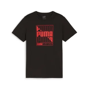 Koszulka Sportowa Chłopięca Puma Graphics Wording - Odzież sportowa dziecięca - miniaturka - grafika 1