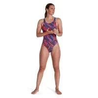 Strój kąpielowy Speedo Recordbreaker – Ultrafioletowy/Czerwony – Rozmiar 30 - Stroje kąpielowe - miniaturka - grafika 1