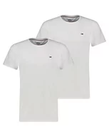 Koszulki męskie - Tommy Jeans TJM Slim Fit męski T-shirt z krótkim rękawem, biały/biały, XXL - miniaturka - grafika 1