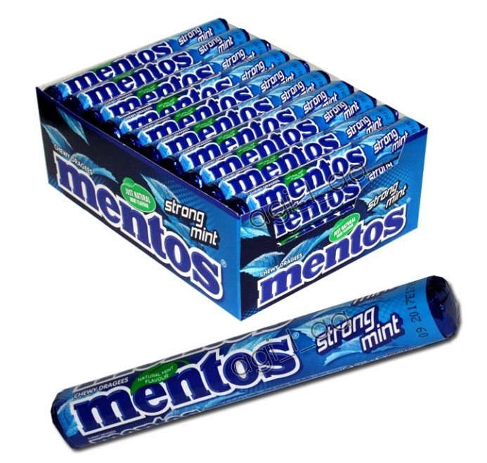 CUKIERKI MENTOS STRONG MINT 38 g x 40 sztuk