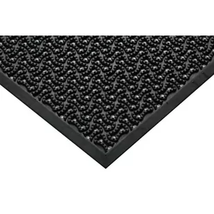 Gumowa mata wejściowa czyszcząca, 600 x 900 mm, czarna - Podnóżki, podpórki, podkładki - miniaturka - grafika 1