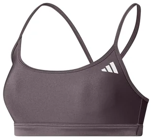 adidas Damski biustonosz treningowy Aeroreact Light Support Błyszczący biustonosz, XS A-B - Biustonosze - miniaturka - grafika 1
