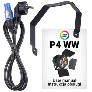 LIGHT4ME P4 WW reflektor sceniczny LED PAR ciepły biały - Oświetlenie i efekty wizualne - miniaturka - grafika 5