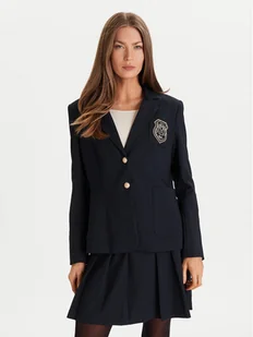 Morgan Marynarka 252-VLOUI.F Granatowy Regular Fit - Marynarki i żakiety damskie - miniaturka - grafika 1