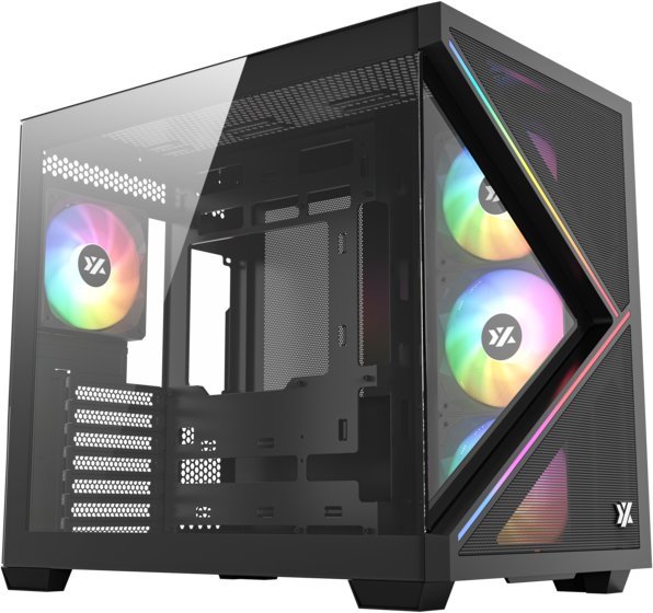 Obudowa XYZ PC GEAR Qubex ARGB czarna X-CS-QUBEX-B