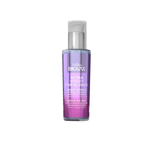 Biovax Biovax Ultra Violet - serum tonujące na noc do włosów blond i siwych 100 ml - Serum do włosów - miniaturka - grafika 1
