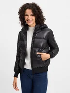 Bluzy damskie - Armani Exchange Bluzy Kobiety Sztuczne włókno czarny jednolity, M - miniaturka - grafika 1