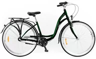 Rowerki biegowe - Rower Storm 28" BARCELONE 3-biegowy butelkowy zielony błotnik zielony /bez kosza/ - miniaturka - grafika 1