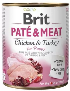 Brit Pate & Meat Dog Puppy puszka 800g - Mokra karma dla psów - miniaturka - grafika 1