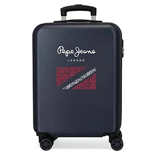 Pepe Jeans Clark Walizka kabinowa Niebieski 38x55x20 cms Twarde ABS Zapięcie szyfrowy z boku 35L 2,74 kg 4 koła Bagaż ręczny, niebieski, Talla única, Walizka kabinowa - Walizki - miniaturka - grafika 1