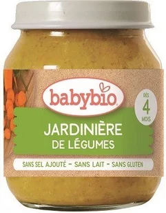Przecier z warzyw ogrodowych od 4 miesiąca bezglutenowy BIO 130 g BabyBio - Dania dla dzieci - miniaturka - grafika 1