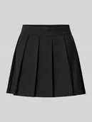 Spódnice - Spódnica mini rozkloszowana z dodatkiem wiskozy model ‘UNNA’ - miniaturka - grafika 1