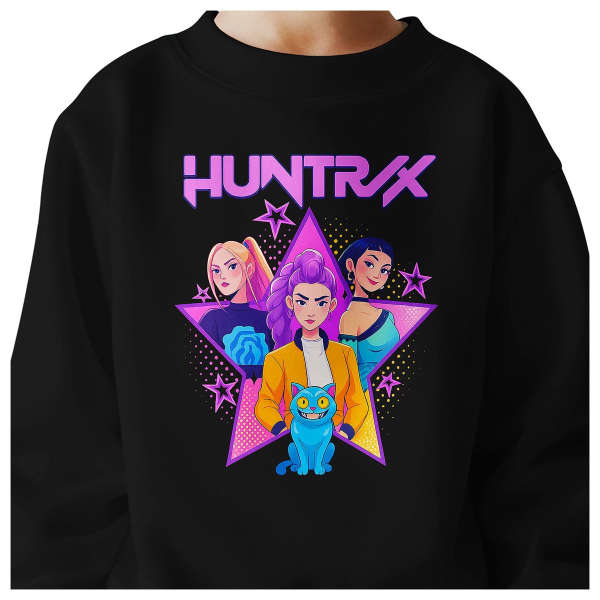 BLUZA DZIECIĘCA KPOP DEMON HUNTERS HUNTRIX 122-128 BAWEŁNIANA JAKOŚĆ