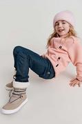 Buty dla dziewczynek - Reima śniegowce dziecięce Lumipallo kolor beżowy - miniaturka - grafika 1