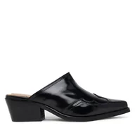 Klapki i japonki damskie - Klapki Tommy Hilfiger Western Abrasivato FW0FW08887 Czarny - miniaturka - grafika 1