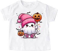 Koszulki dla dziewczynek - koszulka na dzień dyni DUSZEK Z DYNIĄ - miniaturka - grafika 1