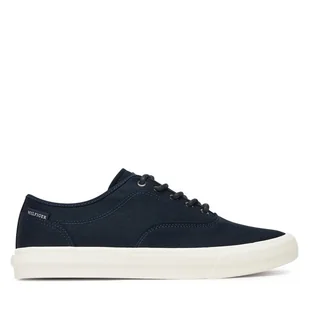 Tenisówki Tommy Hilfiger Hi Vulc Low Oxford Twill FM0FM05400 Granatowy - Trampki męskie - miniaturka - grafika 1