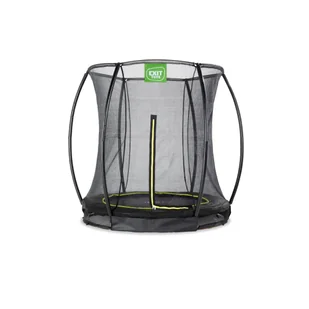 Exit Trampolina naziemna Silhouette ø183cm z siatką zabezpieczającą czarna - Trampoliny - miniaturka - grafika 1
