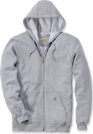 Bluzy męskie - Carhartt Bluza Carhartt Midweight Hooded ZIP Grey - miniaturka - grafika 1