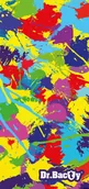 Ręczniki - Dr.Bacty Dr.Bacty, Ręcznik paint L, 60x130 cm - miniaturka - grafika 1