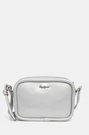 Torebki damskie - Pepe Jeans torebka BRIANAE METAL kolor srebrny PL031646 - miniaturka - grafika 1